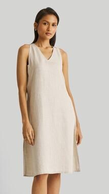 NWT reistor Reading Tea Leaves Dress Hemp Slub Sustainable Minimalist Coastal